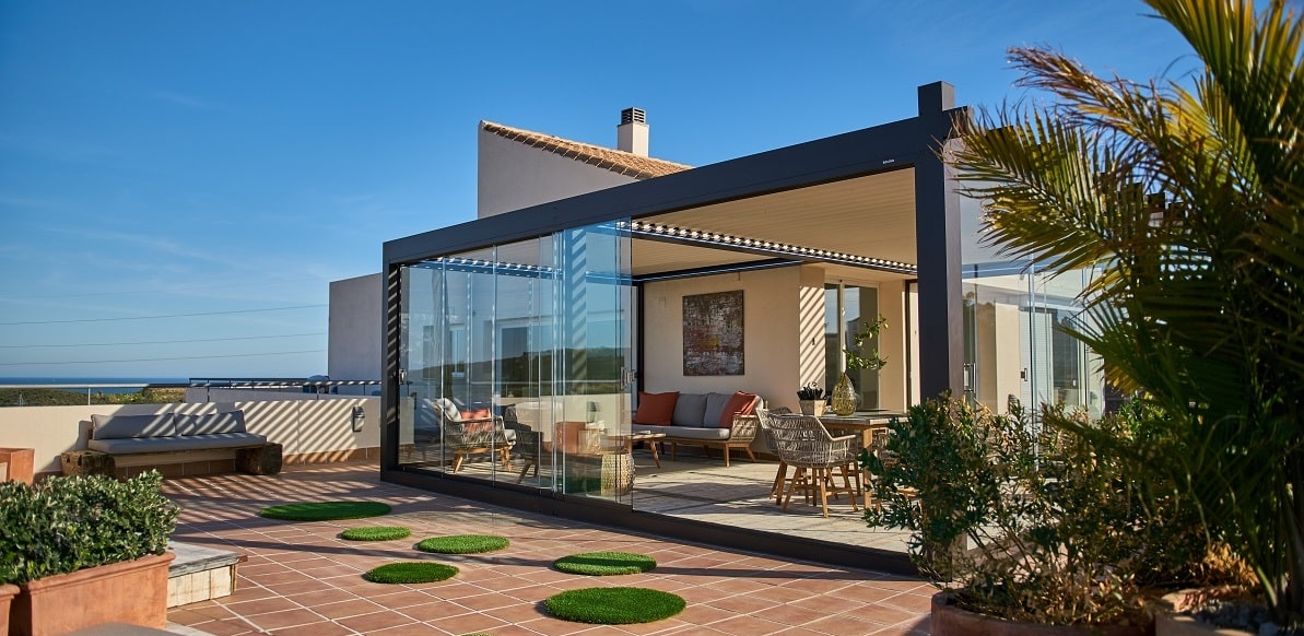 Cortinas de cristal abatibles